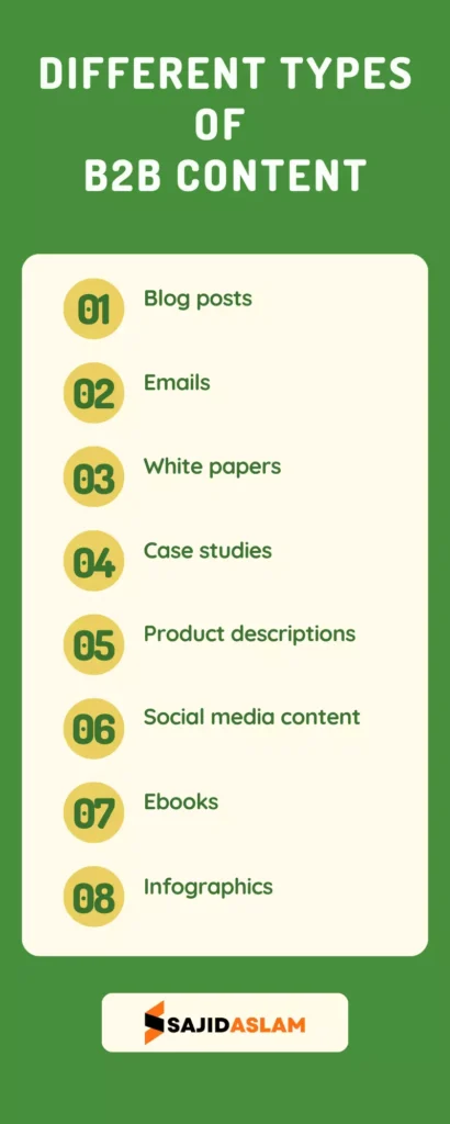 Different Types of B2B Content