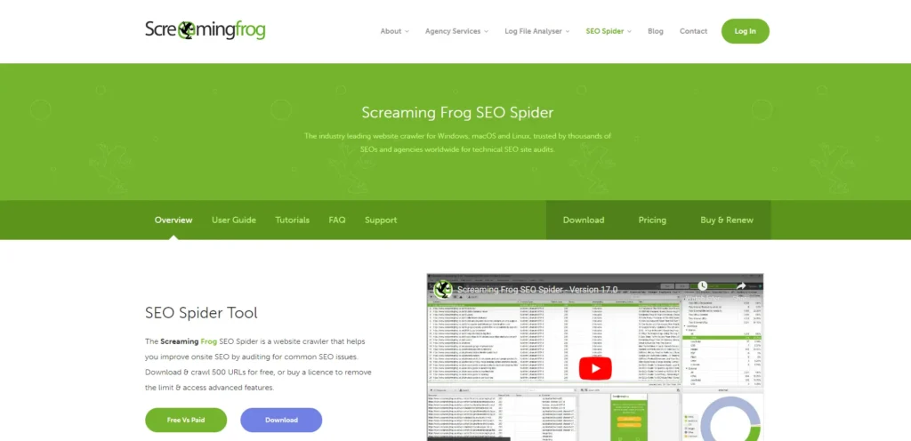 Screaming Frog - SEO Spider Tool