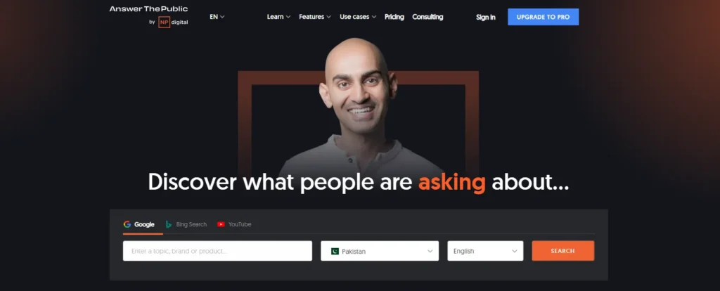 AnswerThePublic - Keyword and Content Research Tool