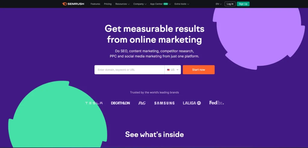 SEMrush - Powerful SEO and Content Marketing Suite
